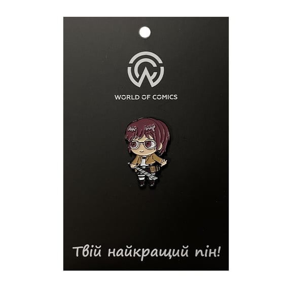 Металевий значок (пін) Attack on Titan: Hange Zoе, (13495)