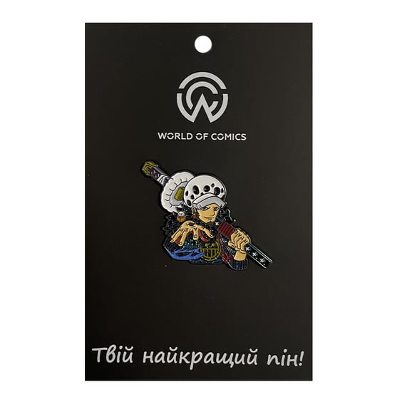 Металевий значок (пін) One Piece: Trafalgar Law, (13570)