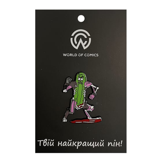 Металевий значок (пін) Rick and Morty: Pickle Rick, (13571)