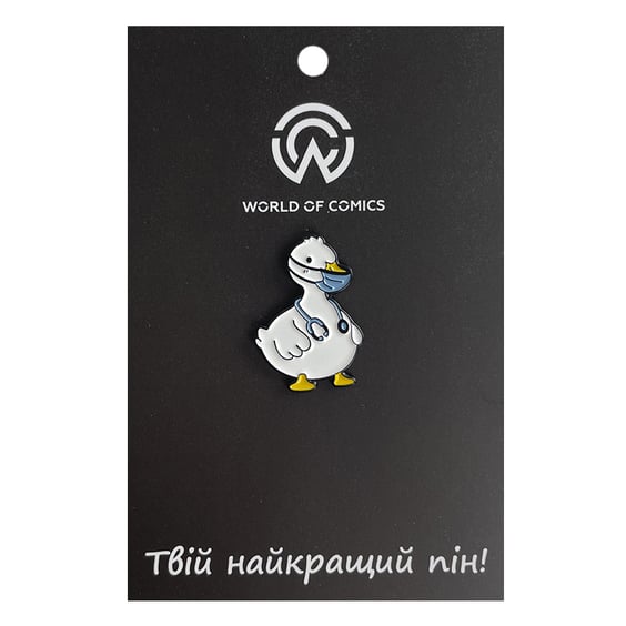 Металлический значок (пин) Doctor Duck, (13611)