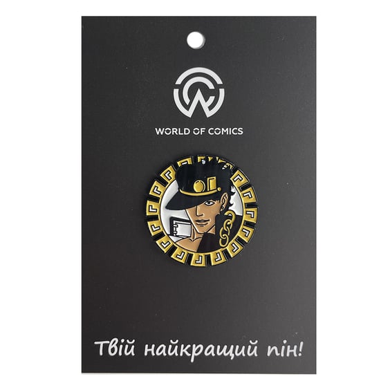 Металевий значок (пін) JoJo's Bizarre Adventure: Jotaro Kujo, (13618)