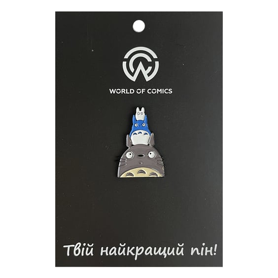 Металлический значок (пин) Studio Ghibli: My Neighbor Totoro: Totoro, Chu and Chibi, (13679)