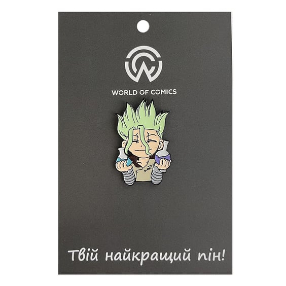 Металевий значок (пін) Dr.Stone: Senku Ishigami, (13695)
