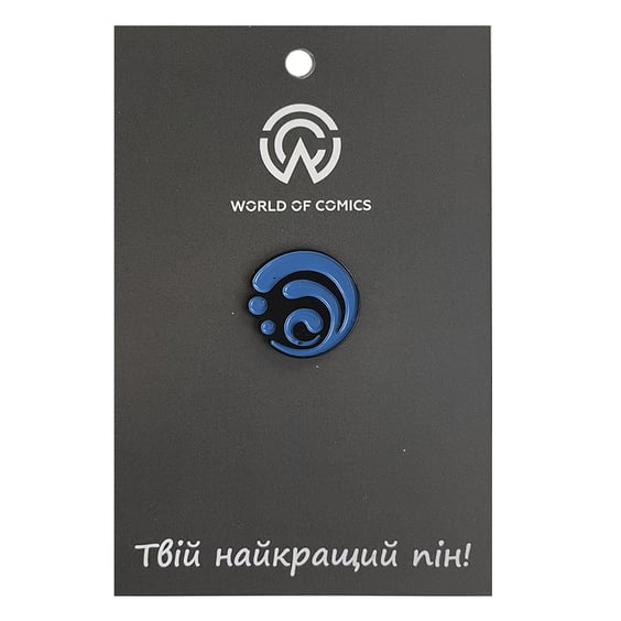 Металевий значок (пін) Genshin Impact: Hydro: Logo, (13705)