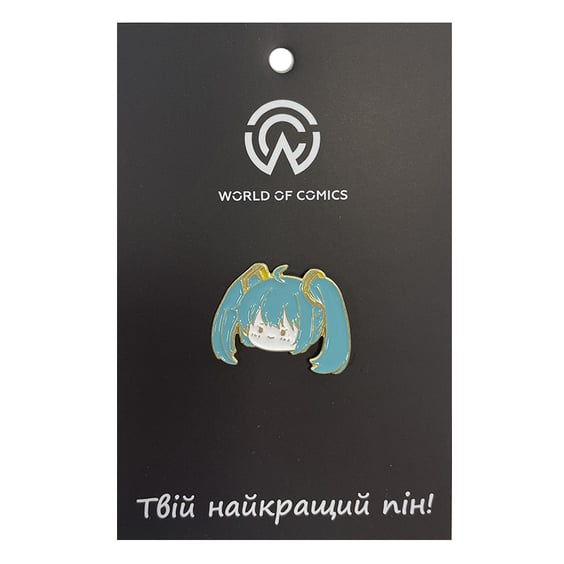 Металлический значок (пин) Vocaloid: Miku Hatsune (Chibi), (13754)