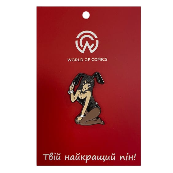 Металевий значок (пін) Rascal Does Not Dream of Bunny Girl Senpai: Mai Sakurajima, (13809)