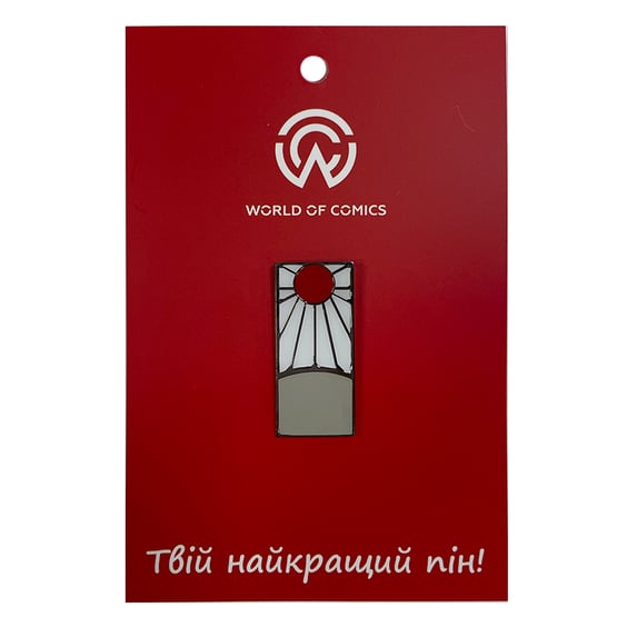 Металевий значок (пін) Demon Slayer: Tanjiro Kamado: Hanafuda: Logo, (13829)