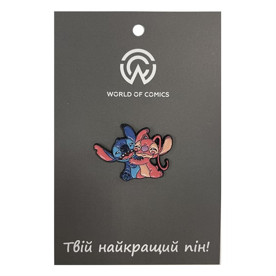 Металевий значок (пін) Disney: Lilo & Stitch: Stitch and Angel, (13840)