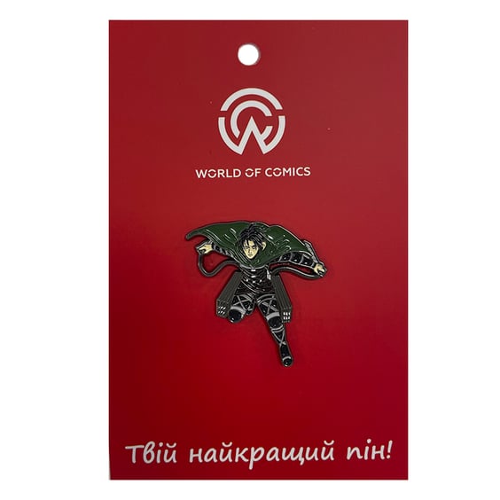 Металевий значок (пін) Attack on Titan: Levi Ackerman, (13850)