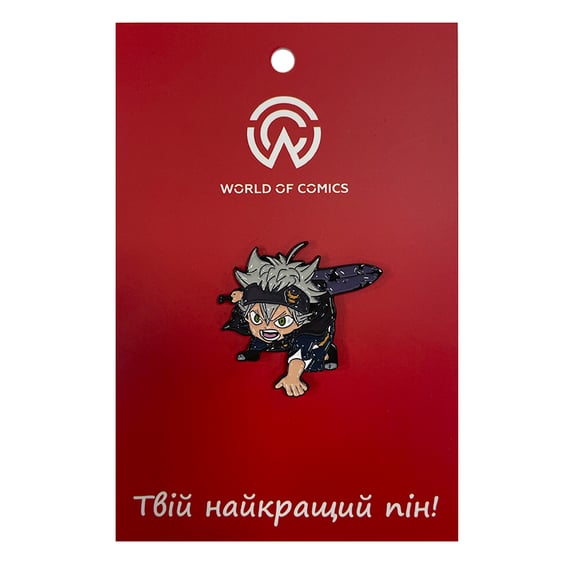 Металлический значок (пин) Black Clover: Asta, (13870)