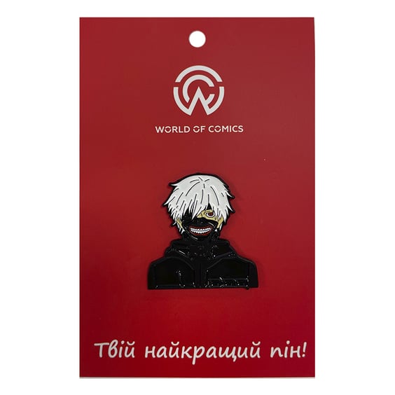 Металевий значок (пін) Tokyo Ghoul: Tokyo Ghoul: Ken Kaneki, (13873)