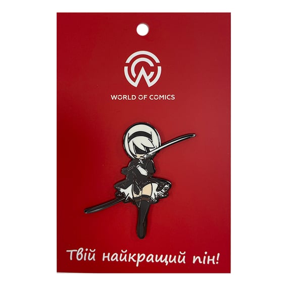 Металлический значок (пин) Nier: Automata: 2B, (13884)