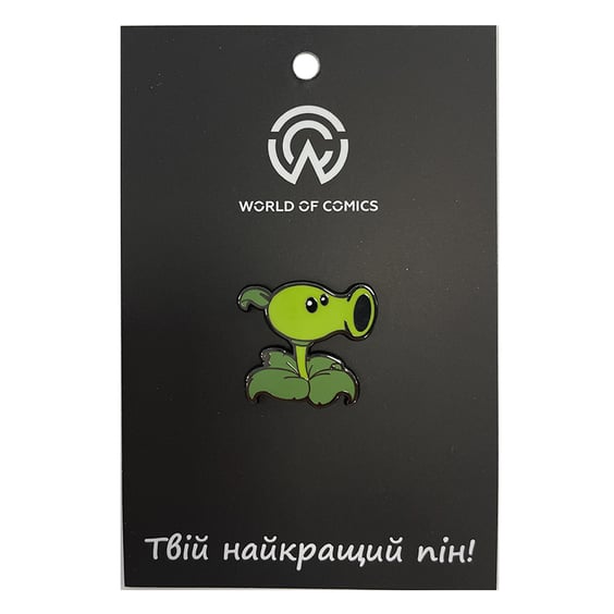 Металлический значок (пин) Plants vs. Zombies: Peashooter, (13886)