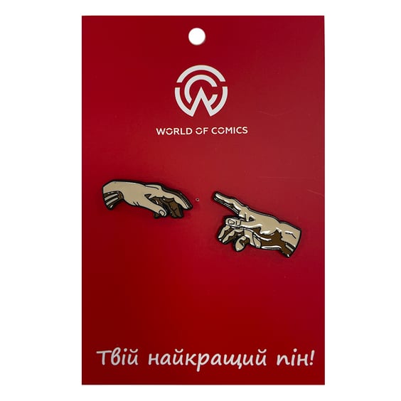 Металеві значки (піни) Art: Michelangelo: The Creation of Adam, (13893)