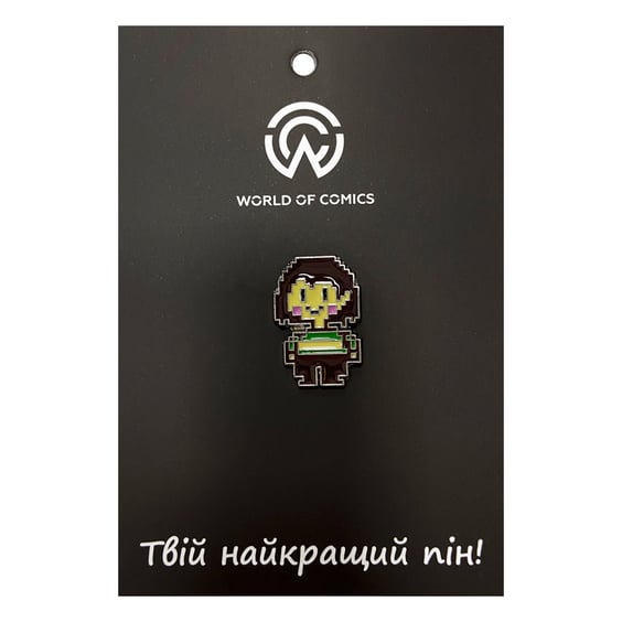 Металлический значок (пин) Undertale: Chara, (13958)