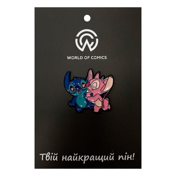 Металевий значок (пін) Disney: Lilo & Stitch: Stitch and Angel, (13963)