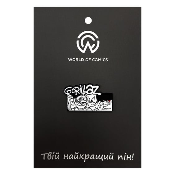 Металлический значок (пин) Gorillaz: Logo, (14014)
