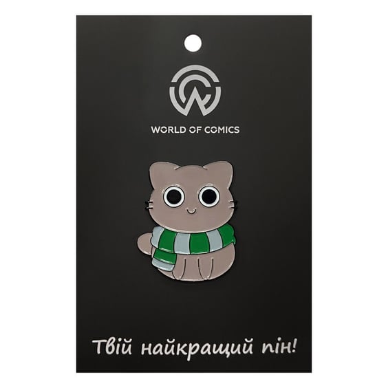 Металевий значок (пін) Wizarding World: Harry Potter: Slytherin Cat, (14028)