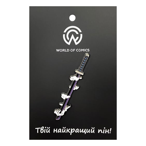 Металевий значок (пін) Demon Slayer: Muichiro Tokito: Nichirin Katana, (14047)