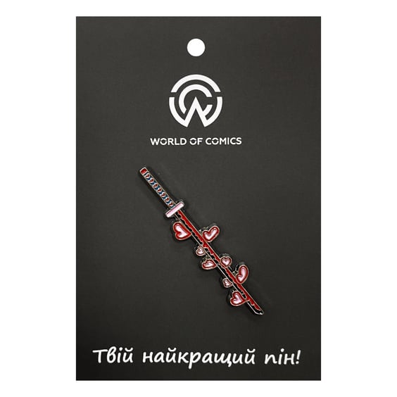 Металевий значок (пін) Demon Slayer: Mitsuri Kanroji: Nichirin Katana, (14048)