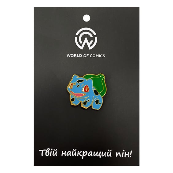 Металлический значок (пин) Pokemon: Bulbasaur (Gold), (14079)