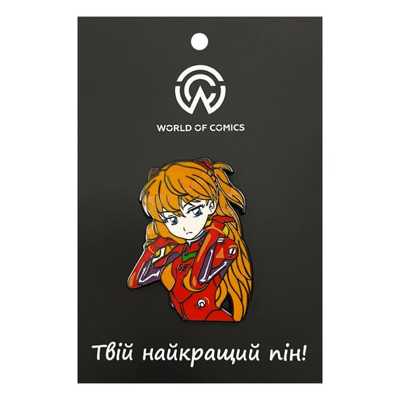 Металевий значок (пін) Evangelion: Asuka Langley Soryu, (14130)