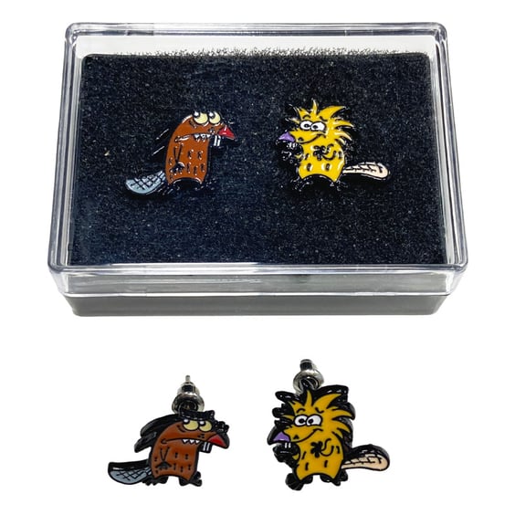 Сережки The Angry Beavers: Dagget and Norbert, (14151)