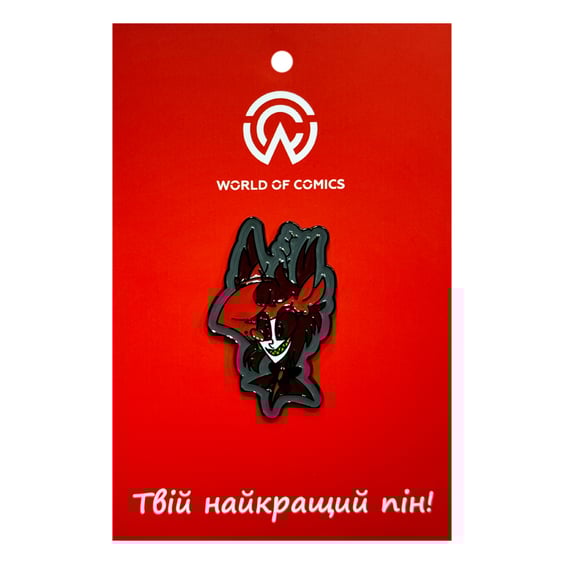 Металлический значок (пин) Hazbin Hotel: Alastor, (14184)