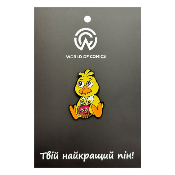 Металлический значок (пин) Nights at Freddy's: Chica w/ Cupcake, (14195)