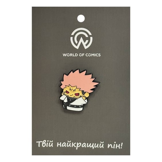 Металлический значок (пин) Jujutsu Kaisen: Ryomen Sukuna (Chibi), (14236)