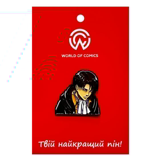 Металевий значок (пін) Attack on Titan: Levi Ackerman, (14280)