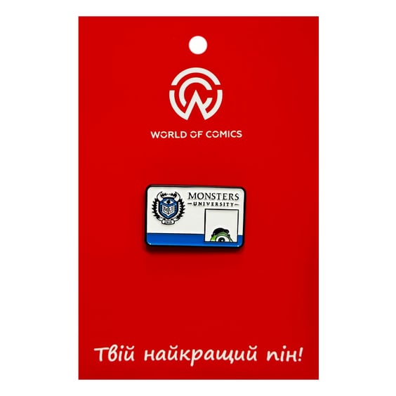 Металевий значок (пін) Disney & Pixar: Monsters University: Mike Wazowski Student ID Card, (14285)