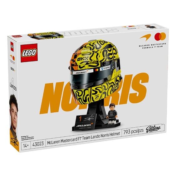 Конструктор LEGO: Editions: Formula 1: McLaren: McLaren Mastercard F1 Team: Lando Norris Helmet, (143023) 8
