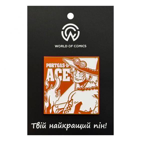 Металевий значок (пін) One Piece: Portgas D. Ace, (14305)