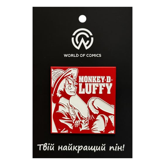 Металевий значок (пін) One Piece: Monkey D. Luffy, (14308)