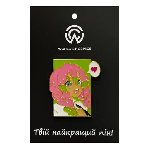 Металевий значок (пін) Demon Slayer: Mitsuri Kanroji, (14320)