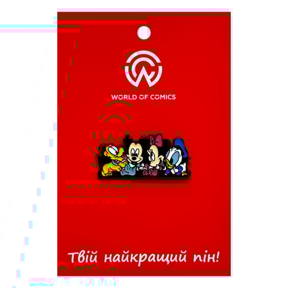 Металевий значок (пін) Disney: Mickey and Friends: Pluto, Mickey, Minnie, Donald, (14326)