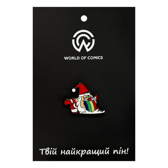 Металевий значок (пін) Gravity Falls: Christmas Steve Puking a Rainbow, (14414)