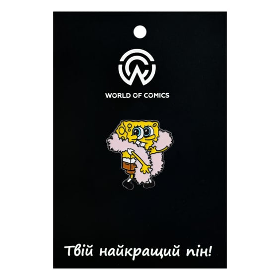 Металлический значок (пин) SpongeBob SquarePants: SpongeBob In Feather Boa, (14440)