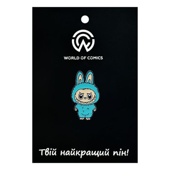 Металевий значок (пін) The Monsters: Blue Labubu, (14456)