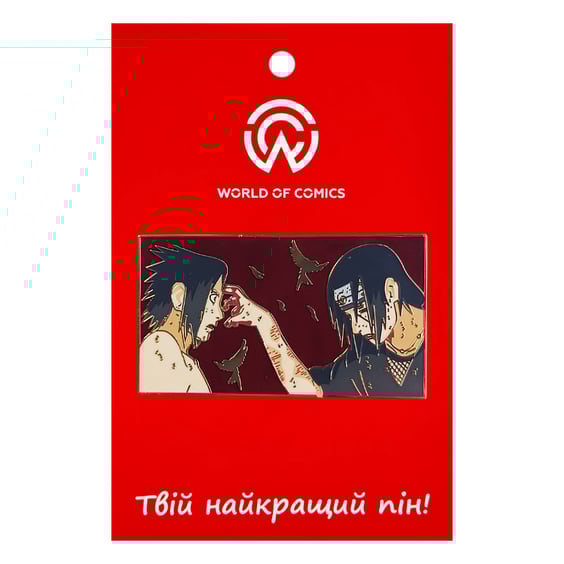 Металевий значок (пін) Naruto: Sasuke Uchiha and Itachi Uchiha, (14483)
