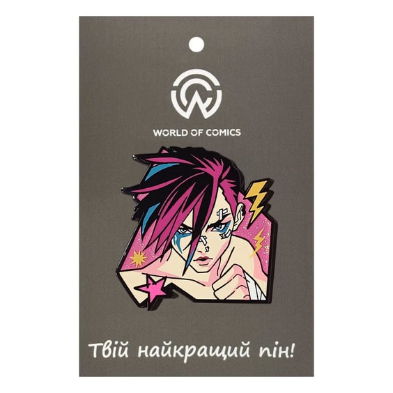 Металлический значок (пин) Arcane: League of Legends: Vi, (14505)