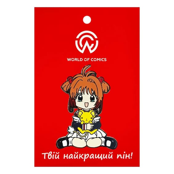 Металевий значок (пін) Cardcaptor Sakura: Sakura Kinomoto w/ Cerberus, (14515)