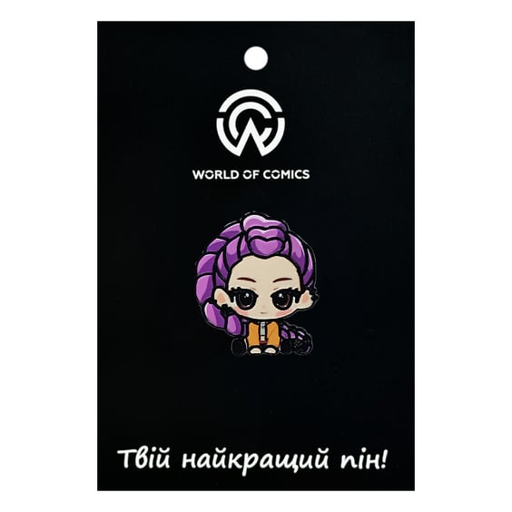 Металлический значок (пин) K-Pop Demon Hunters: Rumi Kang (Chibi), (14520)