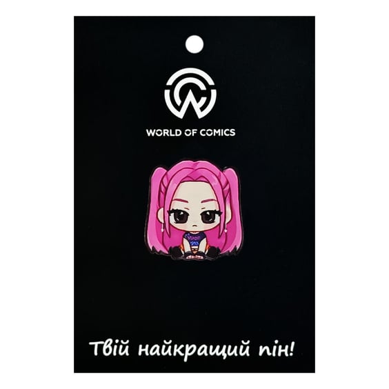 Металевий значок (пін) K-Pop Demon Hunters: Mira (Chibi), (14522)