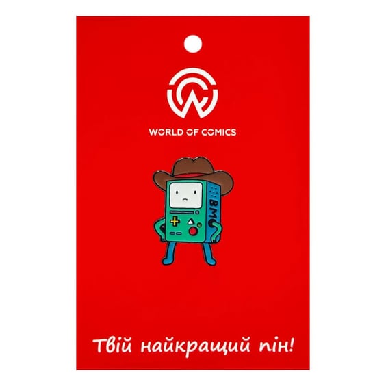 Металевий значок (пін) Adventure Time: Cowboy BMO, (14525)