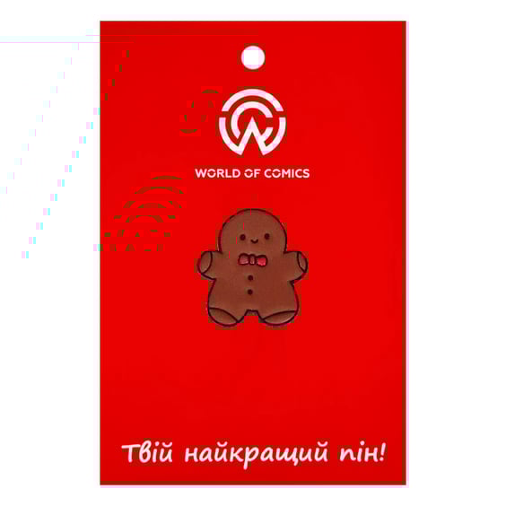 Металлический значок (пин) Cute Gingerbread, (14553)