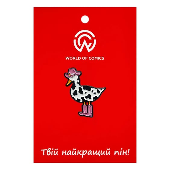 Металевий значок (пін) Cowboy Duck, (14564)