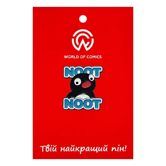 Металевий значок (пін) Pingu: Penguin: «‎Noot Noot» (Meme), (14567)