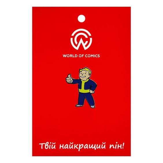 Металевий значок (пін) Fallout: Vault-Boy, (14596)